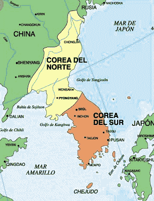 Mapa-politico-de-Corea